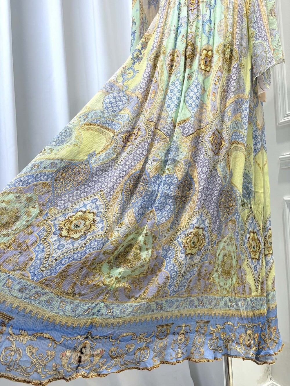 Camilla Flared Sleeve Dress In East Of Istanbul - Picture 11 of 15